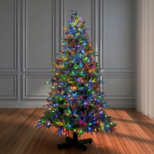 ΔΕΝΤΡΟ PRE LIT SNOWY JERSEY PINE 210 ΕΚ. ΜΕ 800 LED ΘΕΡΜΟ ΛΕΥΚΟ ΚΑΙ ΠΟΛΥΧΡΩΜΑ
