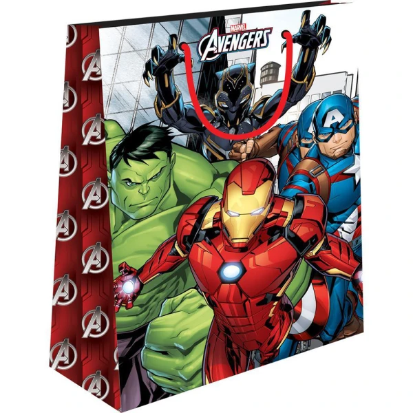 ΧΑΡΤΙΝΗ ΣΑΚΟΥΛΑ ΔΩΡΟΥ 33X12X45 εκ. AVENGERS - 2 ΣΧΕΔΙΑ