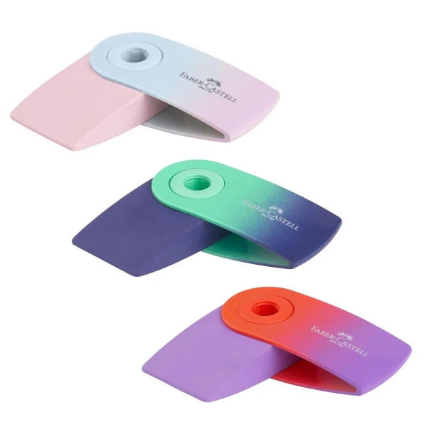 FABER-CASTELL ΓΟΜΑ MINI SLEEVE FLOW EDITION - 3 ΧΡΩΜΑΤΑ