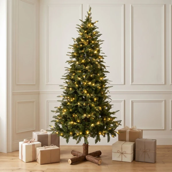 ΔΕΝΤΡΟ PRE-LIT NOBLE FIR 180 EK. ΜΕ 250 LED ΘΕΡΜΟ ΛΕΥΚΟ ΚΑΙ ΠΟΛΥΧΡΩΜΑ