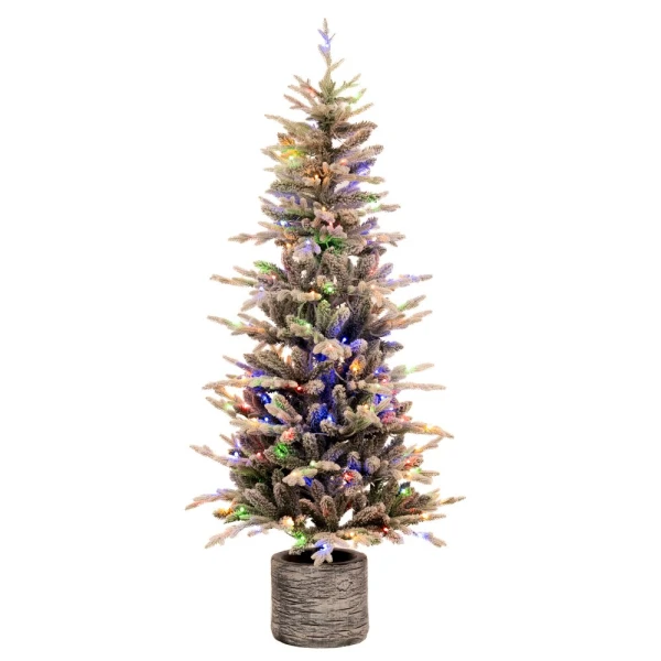 ΔΕΝΤΡΟ PRE LIT ICELAND POTTED FIR 180 ΕΚ. ΜΕ 180 LED ΘΕΡΜΟ ΛΕΥΚΟ ΚΑΙ ΠΟΛΥΧΡΩΜΑ