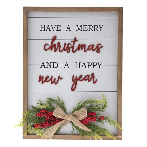 ΞΥΛΙΝΗ ΠΙΝΑΚΙΔΑ HAVE A MERRY? 27Χ2,5Χ36 ΕΚ