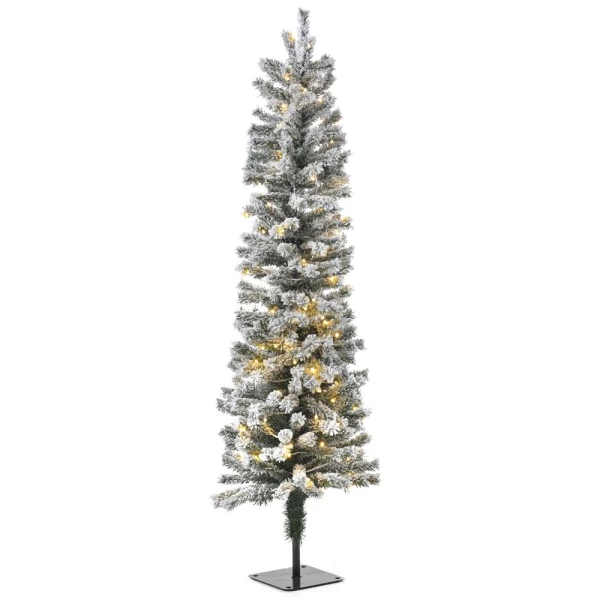ΔΕΝΔΡΟ PRE-LIT SNOW PENCIL Φ45Χ150 cm ΜΕ 140 ΛΕΥΚΑ ΛΑΜΠΑΚΙΑ 260TIPS