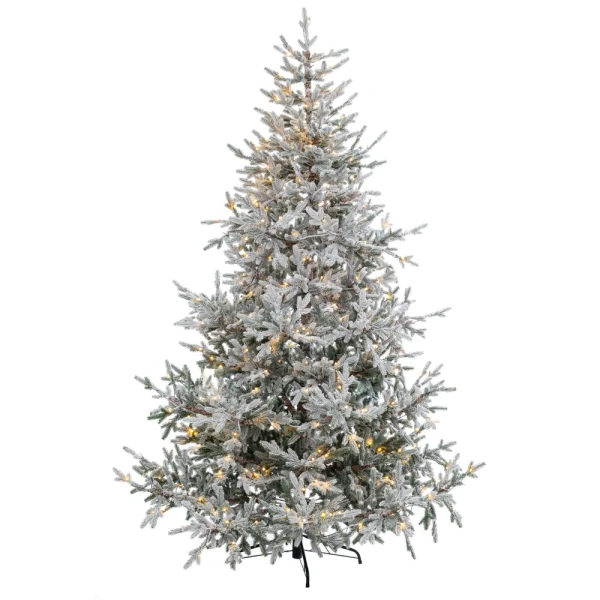 ΔΕΝΤΡΟ PRE LIT SNOWY CRYSTAL 240 ΕΚ. ΜΕ 600 LED ΖΕΣΤΟ ΛΑΜΠΑΚΙΑ & 8 ΠΡΟΓΡΑΜΜΑΤΑ