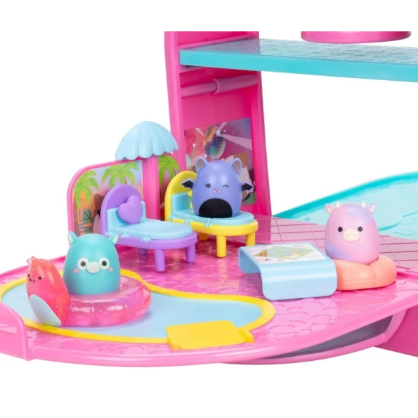 SQUISH-A-LONGS - BACKPACK PLAYSET 12 pcs. WITH FIGURES & ACCESSORIES