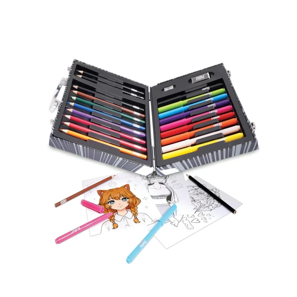 HAPPIHOBBI ΚΑΣΕΤΙΝΑ ΖΩΓΡΑΦΙΚΗΣ DELUXE 50 ΑΞΕΣΟΥΑΡ MANGA ΓΙΑ 9+ ΕΤΩΝ