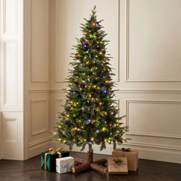 ΔΕΝΤΡΟ PRE-LIT NOBLE FIR 180 EK. ΜΕ 250 LED ΘΕΡΜΟ ΛΕΥΚΟ ΚΑΙ ΠΟΛΥΧΡΩΜΑ