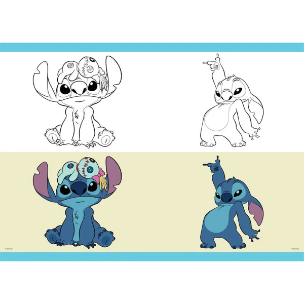 ΤΕΤΡΑΔΙΟ ΚΑΡΦΙΤΣΑ 17Χ25 εκ. 40 ΦΥΛΛΑ LILO & STITCH - 2 ΣΧΕΔΙΑ