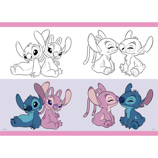 ΤΕΤΡΑΔΙΟ ΚΑΡΦΙΤΣΑ 17Χ25 εκ. 40 ΦΥΛΛΑ LILO & STITCH - 2 ΣΧΕΔΙΑ