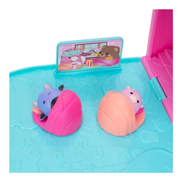 SQUISH-A-LONGS - BACKPACK PLAYSET 12 pcs. WITH FIGURES & ACCESSORIES