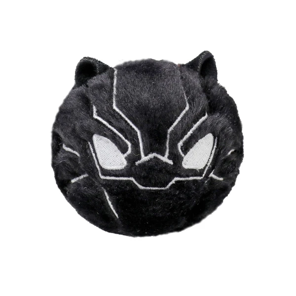 TY FLUFFY BALL BEANIE BOUNCERS MARVEL BLACK PANTHER