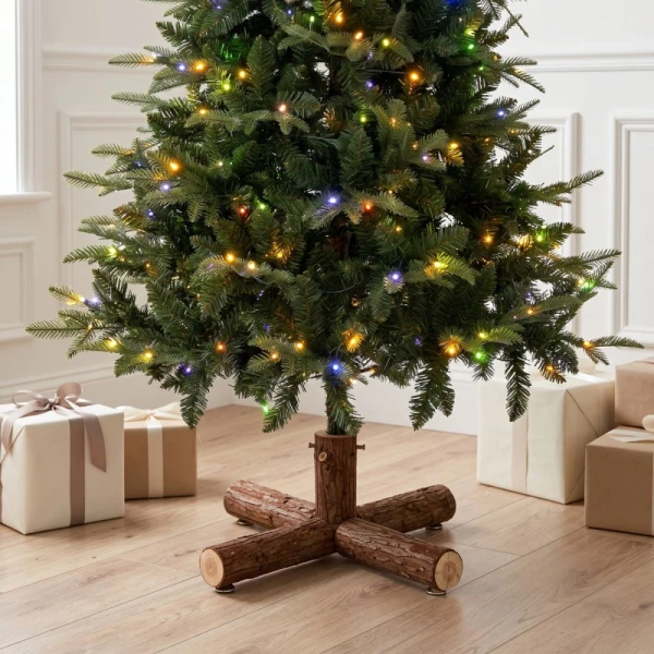 ΔΕΝΤΡΟ PRE-LIT NOBLE FIR 210 EK. ΜΕ 400 LED ΘΕΡΜΟ ΛΕΥΚΟ ΚΑΙ ΠΟΛΥΧΡΩΜΑ