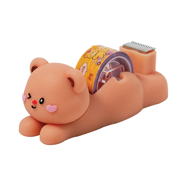 ΒΑΣΗ ΚΟΛΛΗΤΙΚΗΣ ΤΑΙΝΙΑΣ 1,8 εκ. 10 μέτρα  HAPPY LIFE ORANGE BEAR