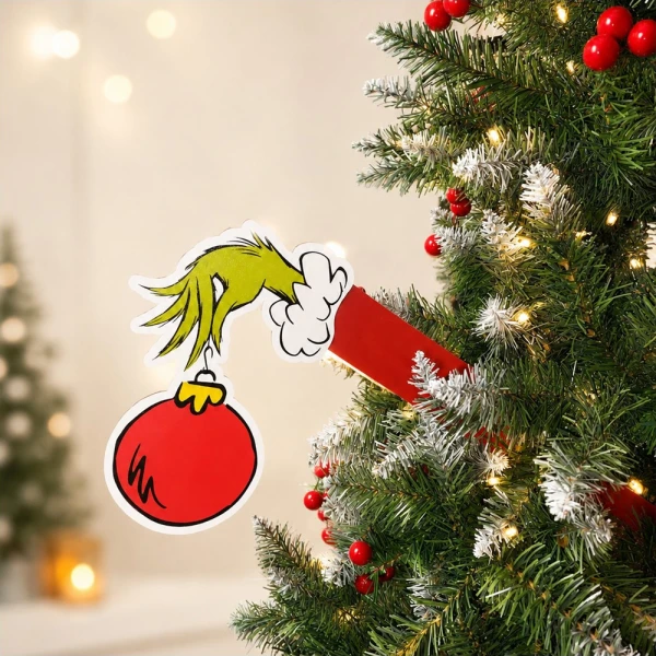 WOODEN TREE DECORATIVE GRINCH HAND 60 cm