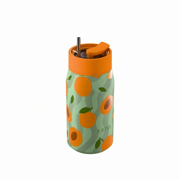 ESTIA HOME ART ΘΕΡΜΟΣ LENS SAVE THE AEGEAN 360ml PEACH GARDEN