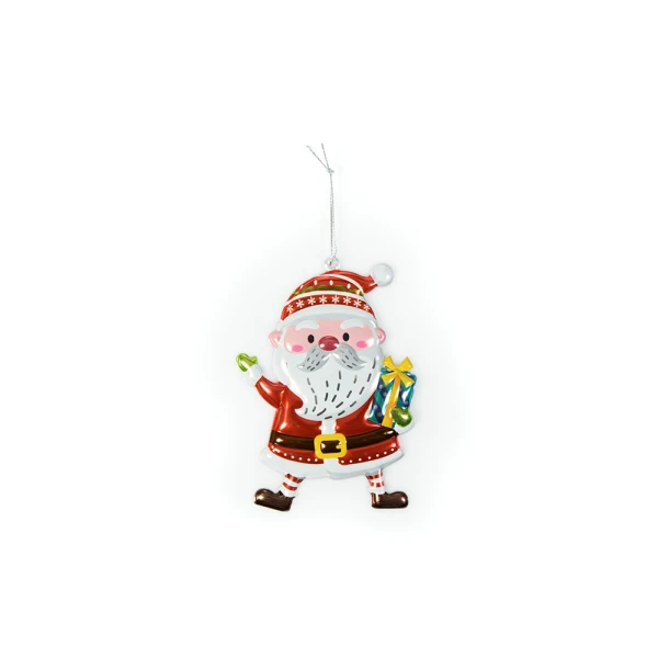 CHRISTMAS ORNAMENT METALLIZE POP UP 30X10 cm - 3 DESIGNS