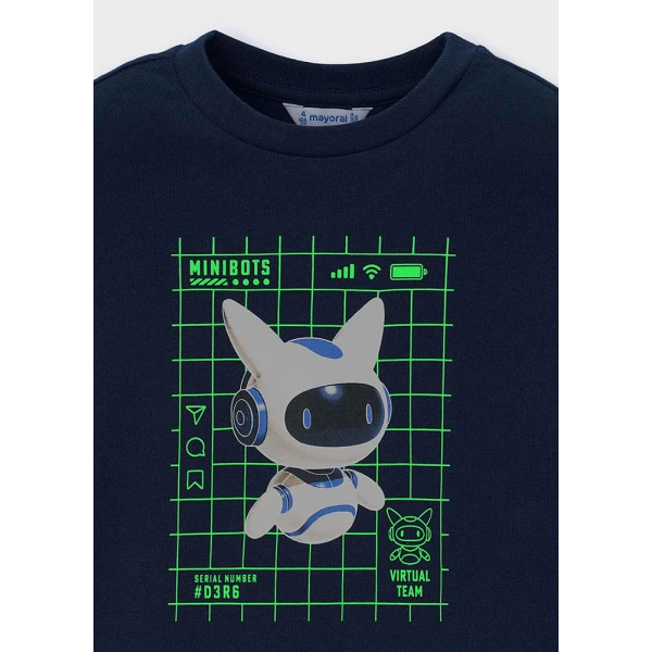 MAYORAL ΜΠΛΟΥΖΑ ΜΑΚΡΥΜΑΝΙΚΗ GLOW IN THE DARK ΜΠΛΕ