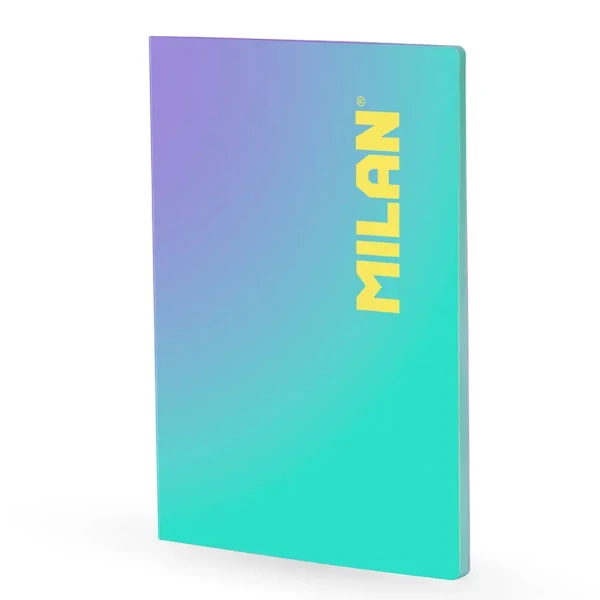 MILAN A4 BOUND NOTEBOOK 48 SHEETS STRIPED SUNSET COLLECTION TURQUOISE