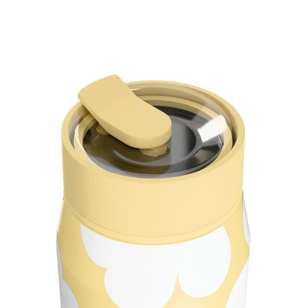 ESTIA HOME ART ΘΕΡΜΟΣ LENS SAVE THE AEGEAN 360ml YELLOW DAISY