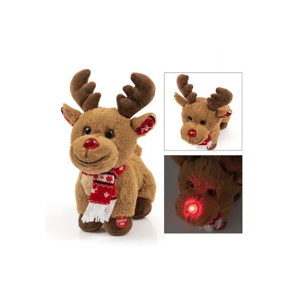 PLUSH FAWN 19 cm WITH GREEK CAROLS 