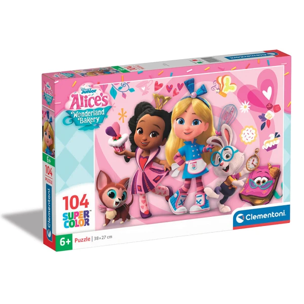 CLEMENTONI ΠΑΖΛ SUPER COLOR ALICE\'S WONDERLAND BAKERY 104 τεμ.
