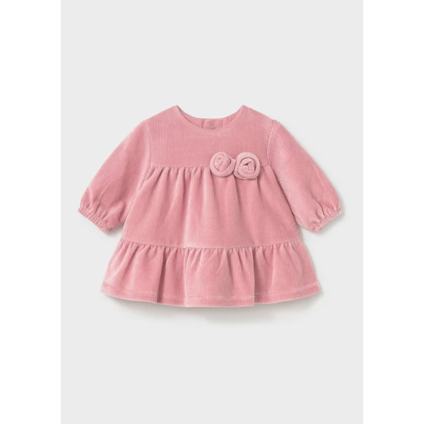 MAYORAL DRESS FLEECE CORDUROY ROSE