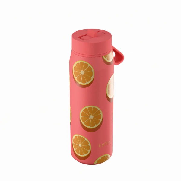 ESTIA HOME ART ΘΕΡΜΟΣ PULSE SAVE THE AEGEAN 500ml ORANGE POP