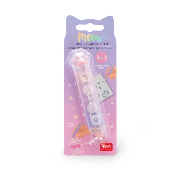 LEGAMI 2 IN 1 CORRECTION TAPE AND GLUE TEDDY BEAR