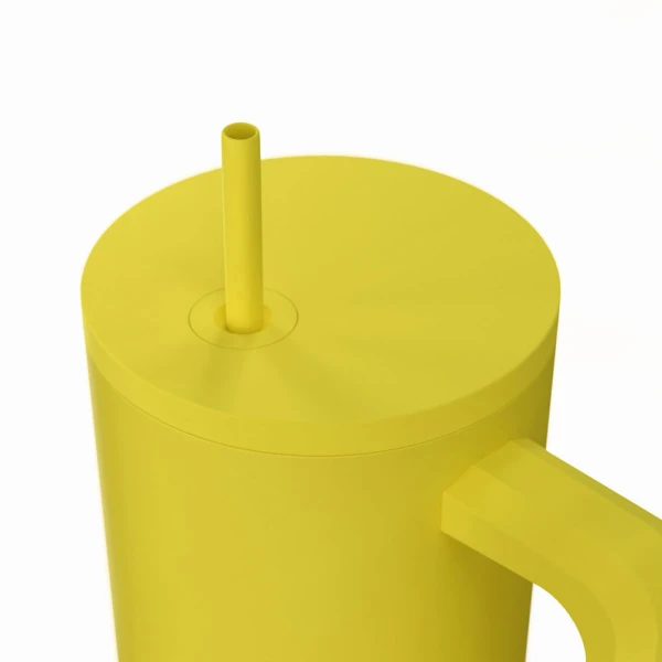 ESTIA HOME ART ΘΕΡΜΟΣ STRAW TUMBLER XL 900ml - SUNBEAM