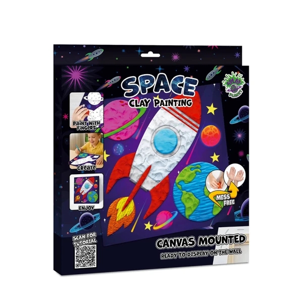 SPLAT PLANET ΣΕΤ ΖΩΓΡΑΦΙΚΗΣ ΜΕ ΠΗΛΟ SPACE ΣΕ ΚΑΜΒΑ 30Χ30 εκ.