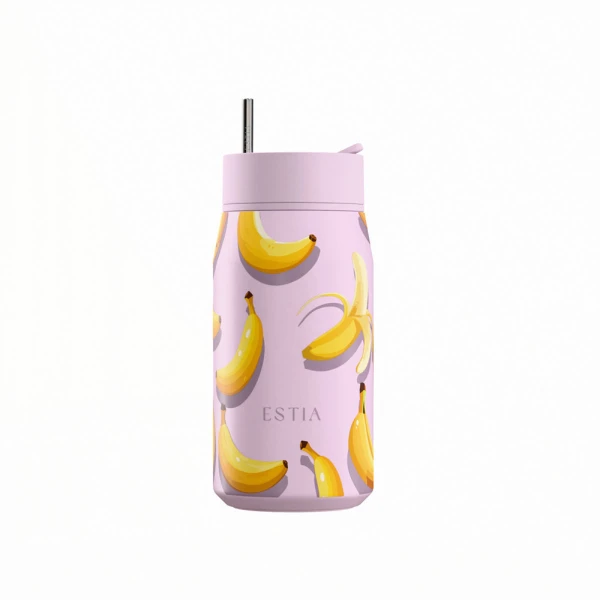 ESTIA HOME ART THERMOS LENS SAVE THE AEGEAN 360ml BANANA MOOD