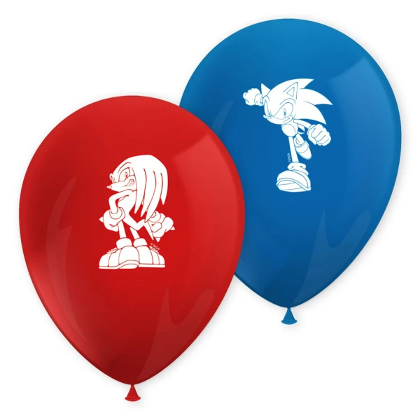 ΜΠΑΛΟΝΙΑ ΠΑΡΤΥ ΤΥΠΩΜΕΝΑ 8 τεμ. DECORATA PARTY SEGA SONIC