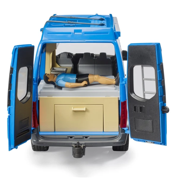 BRUDER ΦΟΡΤΗΓΑΚΙ MERCEDES SPRINTER CAMPER ΜΕ ΟΔΗΓΟ ΚΑΙ ΕΞΟΠΛΙΣΜΟ