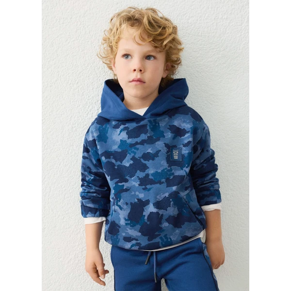 MAYORAL FLEECE PRINTED  BLUE DARK