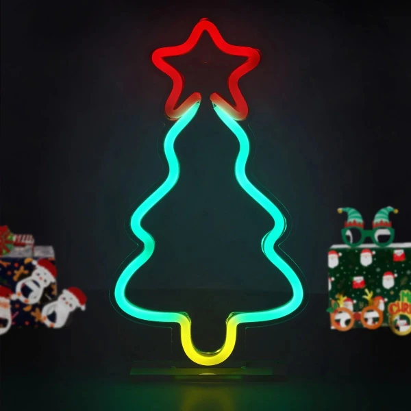 LEGAMI DECORATIVE LIGHT NEON EFFECT LED SIGN - ITS A SIGN - CHRISTMAS TREE
