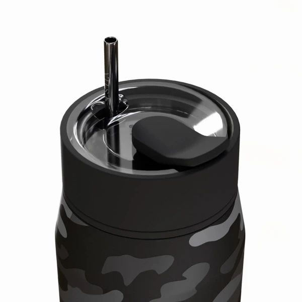 ESTIA HOME ART ΘΕΡΜΟΣ LENS SAVE THE AEGEAN 360ml DARK CAMO