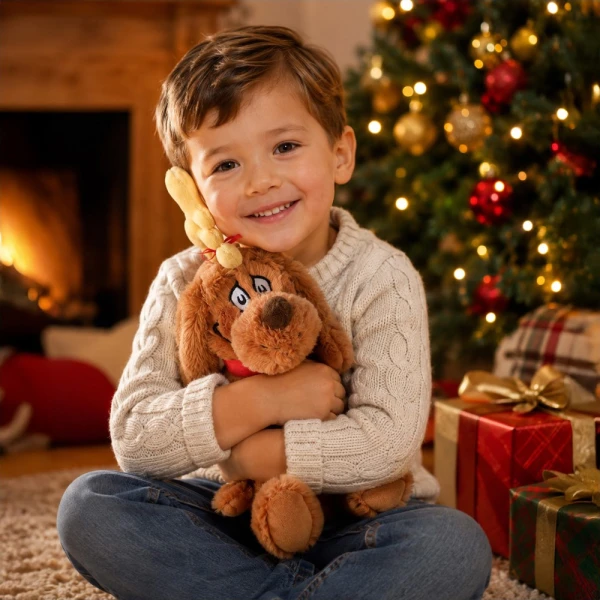 PLUSH GRINCH DOG MAX 32 cm WITH COLLAR