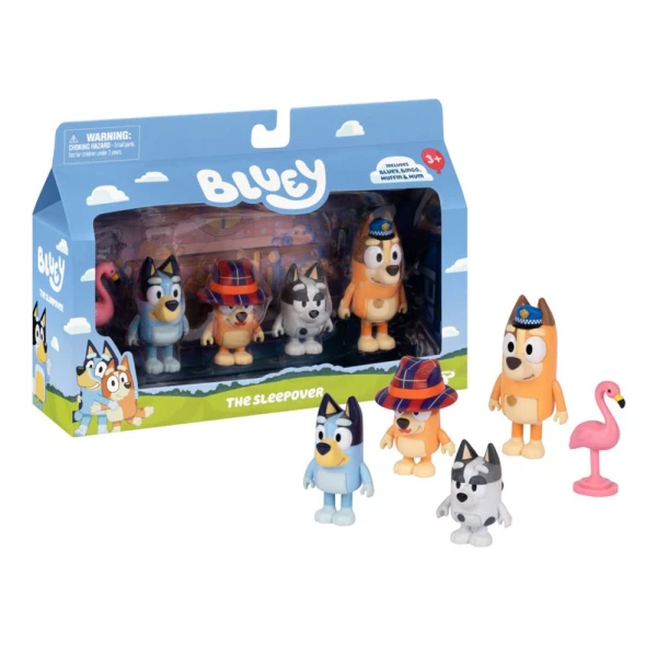 BLUEY S15 ΣΕΤ 4 ΦΙΓΟΥΡΕΣ SLEEPOVER