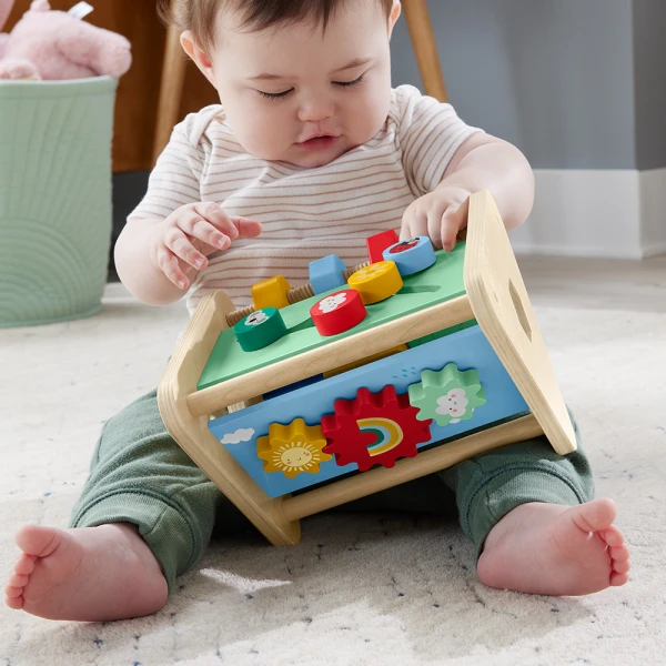FISHER PRICE ΕΚΠΑΙΔΕΥΤΙΚΟ ΠΑΙΧΝΙΔΙ ΞΥΛΙΝΟ ΤΡΙΓΩΝΟ ΔΡΑΣΤΗΡΙΟΤΗΤΩΝ