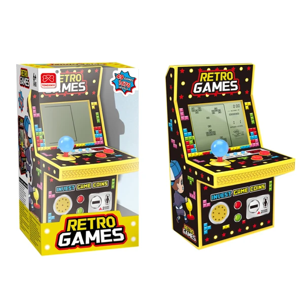 CONSOLE WITH 49 CLASSIC ARCADE GAMES - 3 COLORS