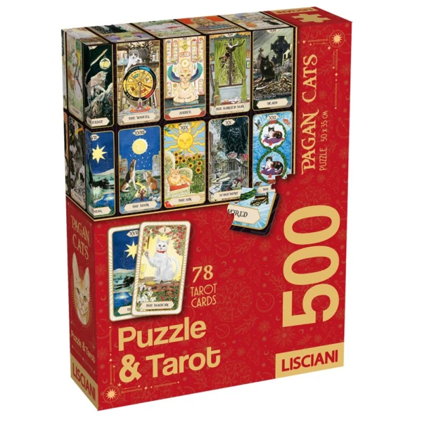 LISCIANI ΠΑΖΛ 500 τεμ. ΚΑΙ ΚΑΡΤΕΣ TAROT CATS