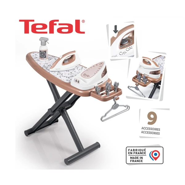 SMOBY TEFAL IRONING BOARD AND STREAM IRON