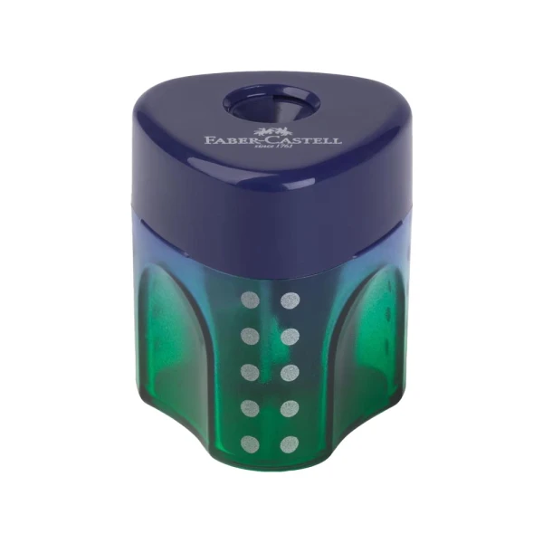 FABER-CASTELL SINGLE SHARPENER AUTO GRIP FLOW - 3 COLOURS