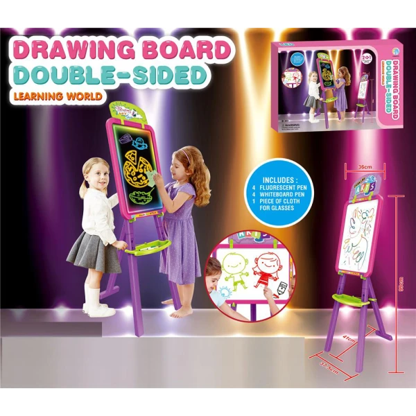 PINK LED DOUBLE SIDE EASEL