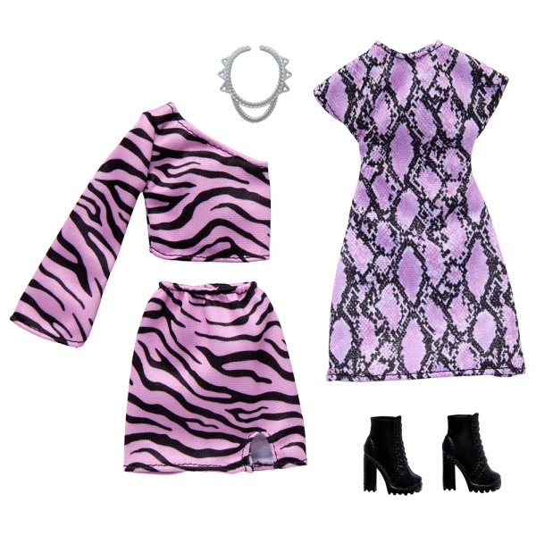 BARBIE ΜΟΔΕΣ - ΣΕΤ ΤΩΝ 2 - ΡΟΖ ANIMAL PRINT