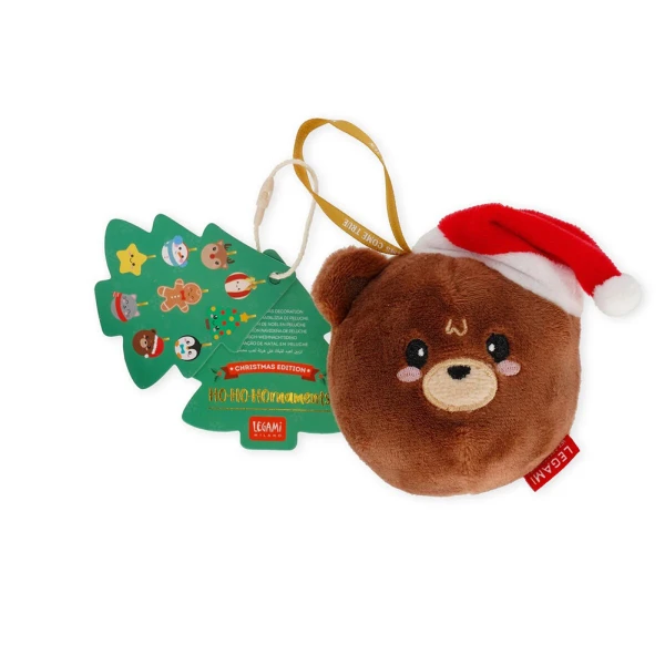 LEGAMI PLUSH HANGING OH-OH ORNAMENT - TEDDY BEAR