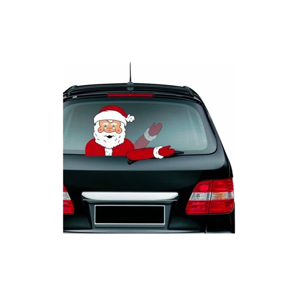 CHRISTMAS CAR STICKER SANTA CLAUS
