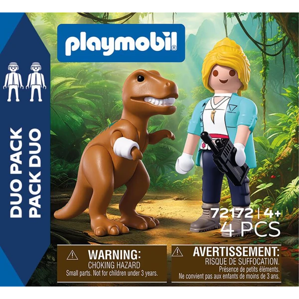 PLAYMOBIL DUO PACK ΕΞΕΡΕΥΝΗΤΡΙΑ ΚΑΙ T-REX