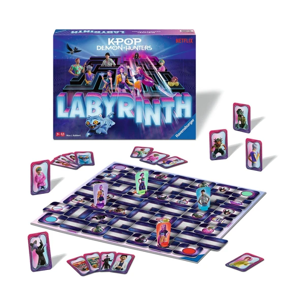RAVENSBURGER FAMILY BOARD GAME LABYRINTH K-POP DEMON HUNTERS