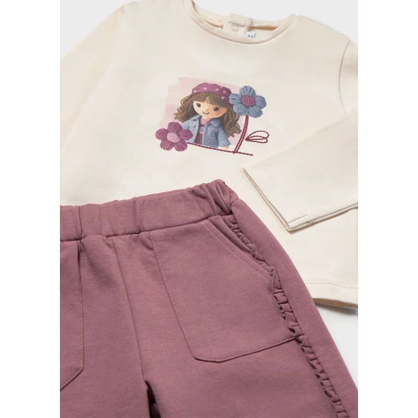 MAYORAL TRACKSUIT 3 PIECES  DARK VIOLET